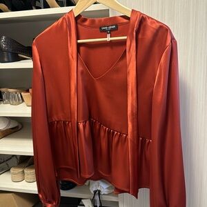 David Lerner Silk Blouse